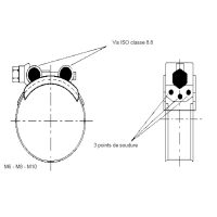 ACGSB : Plan Collier simple tourillon - collier - accessoire - hydraulique