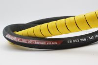 Accessoires hydrauliques - gaine spiralée plate jaune pour la protection des tuyaux